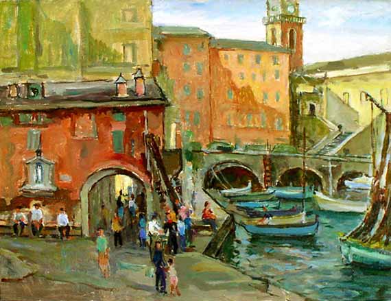 Camogli, le port